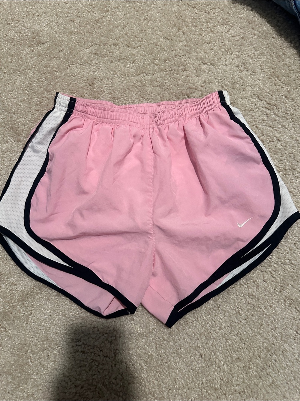 Nike Pink Athletic Shorts with Black Trim